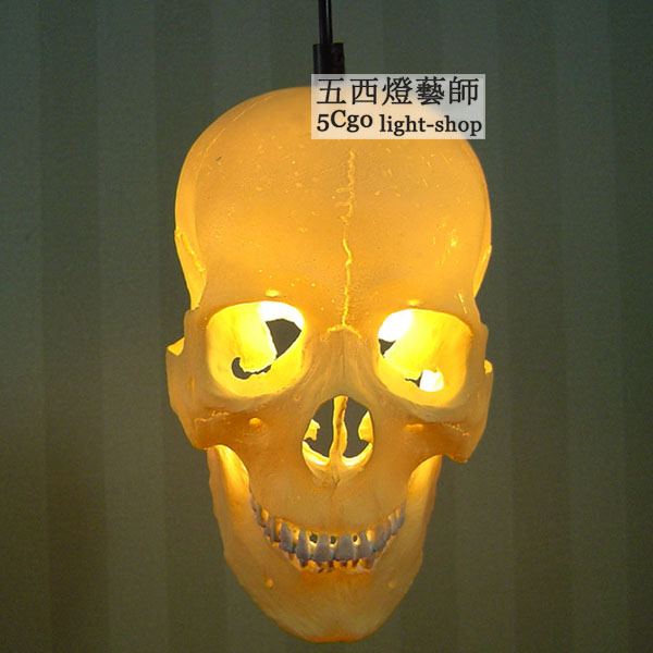 5Cgo 17260382493 超個性概念吊燈/骷髏頭裝飾吊燈/服飾店/餐廳/萬聖節氣氛裝飾燈    LKM51400