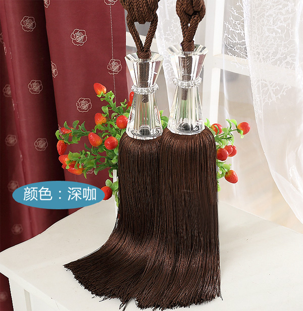 5Cgo 38512109141 奢華水晶窗簾掛球綁球綁帶綁繩流蘇 吊球吊穗窗戶配件歐式 ZSJ64000