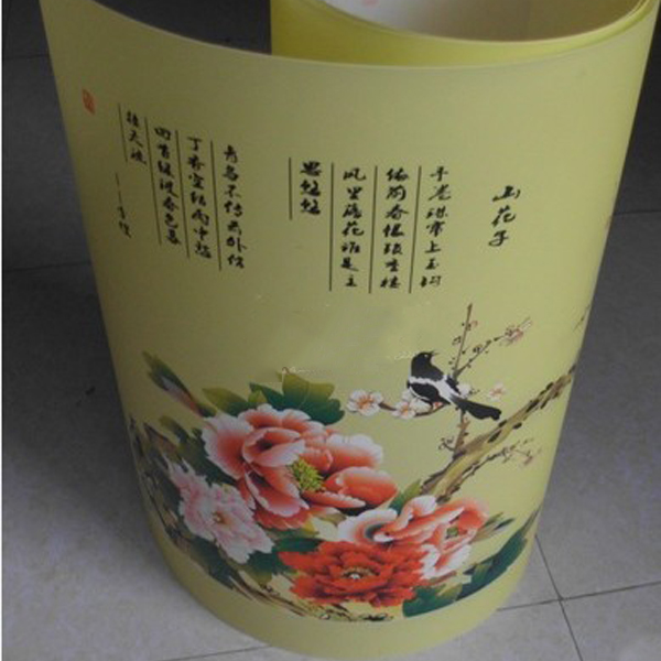 5Cgo 14961856856 羊皮紙PVC膠片羊皮牡丹喜鵲圖案鳥籠燈家裝燈罩材料背景墻燈箱天花板舊燈改造酒店燈墻隔斷 CHX22100