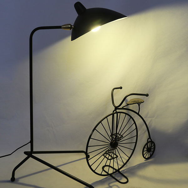 5Cgo 38507644807 美式鄉村loft工業復古鐵藝張牙舞爪宜家創意LED節能設計閱讀臺燈    LKM05200