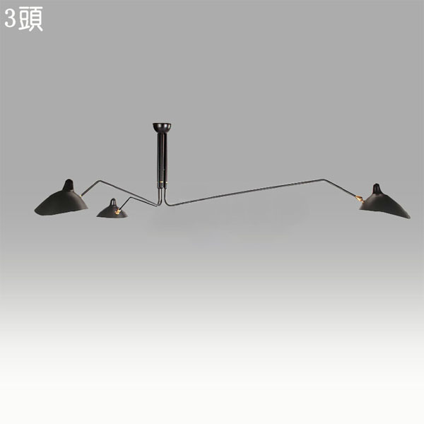 5Cgo 40413623028 約歐美式個性創意張牙舞爪吸頂燈酒店大堂現代臥室餐廳燈具-3頭  LKM37600