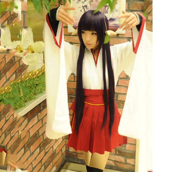 5Cgo 35978634093 妖狐x仆SS白鬼院凜凜蝶返祖巫女服COS服裝制服動漫 角色扮演服Cospaly  GSX68100