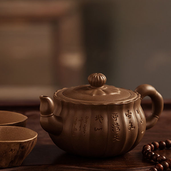 5Cgo  39868820725 紫砂壺全手工十品茶具茶壺青灰泥大櫻花茶文化茶禮儀居家用品茶道泡茶壺   LAY08700