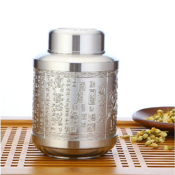 5Cgo 6979710560 純錫茶葉罐97.9%茶葉包裝禮盒馬來西亞錫罐茶葉罐鐵觀音雲霧茶龍井茶茶道茶文化三茶六禮大號蘭亭集序  LAY89100