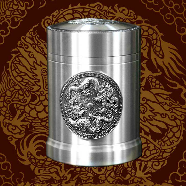 5Cgo 19387022252 羊年送禮奢華手工藝品錫器茶葉罐龍紋飾年會創意禮品家居用品辦公室實用擺件送客護禮錫壺春節禮品HZS06900