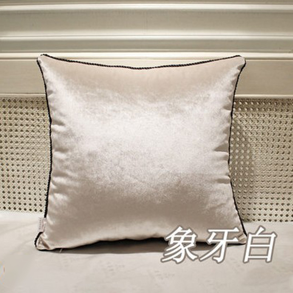 5Cgo 35855397243 午睡抱枕沙發靠墊套辦公室靠枕床頭靠墊套靠包大號腰枕套抱枕套彩色酒店樣板房展廳臥室書房飄窗 無枕芯 60*60cm CHX55000