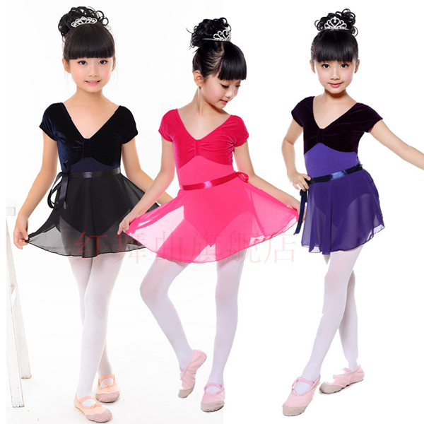 5Cgo  42947113764 兒童舞蹈服裝春夏長袖練功服女童體操服演出服少兒 芭蕾舞裙  GSX86000