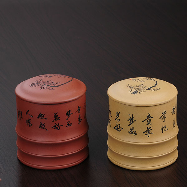 5Cgo 41464872265 宜興紫砂茶葉罐精品茶具大號手工製作醒茶罐普洱罐茶缸茶桶儲茶罐  LAY97000