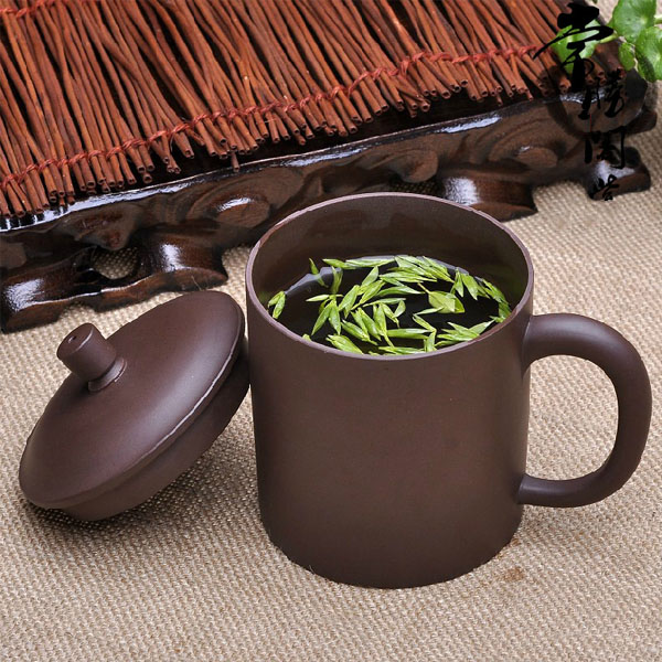 5Cgo  21715372569 手工紫砂杯泡茶杯過濾杯功夫茶具帶蓋大容量辦公杯子砂陶馬克杯   LAY06300
