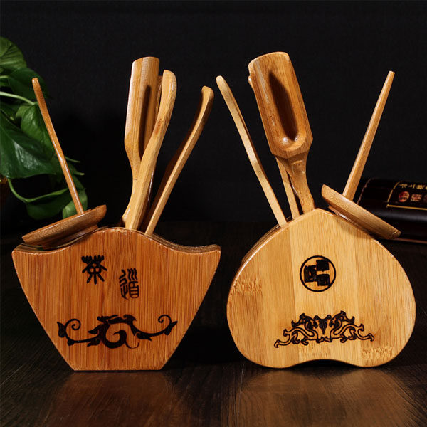 5Cgo 44525473010 茶道六君子天然竹制套裝功夫茶具茶道配件整套創意茶藝組合六件套  LAY97000