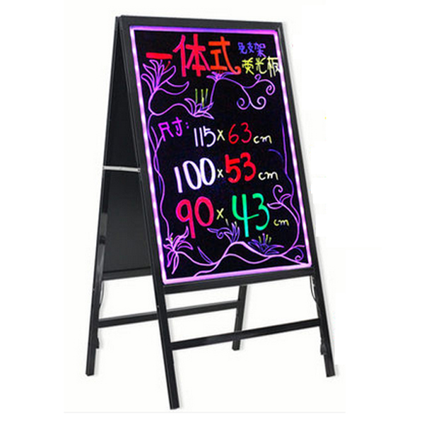 5Cgo 38503177236 螢光板廣告牌廣告黑板雙面熒光板展示牌宣傳架廣告板LED廣告牌 WXP99100