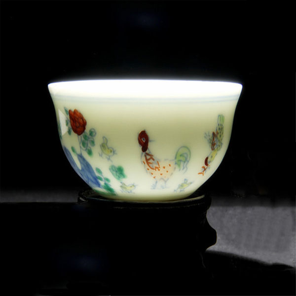 5Cgo 44926626139 景德鎮化鬥彩雞缸杯仿古手繪茶杯品茗杯陶瓷杯喝茶杯青花釉色泡茶杯 六個杯  LAY03300