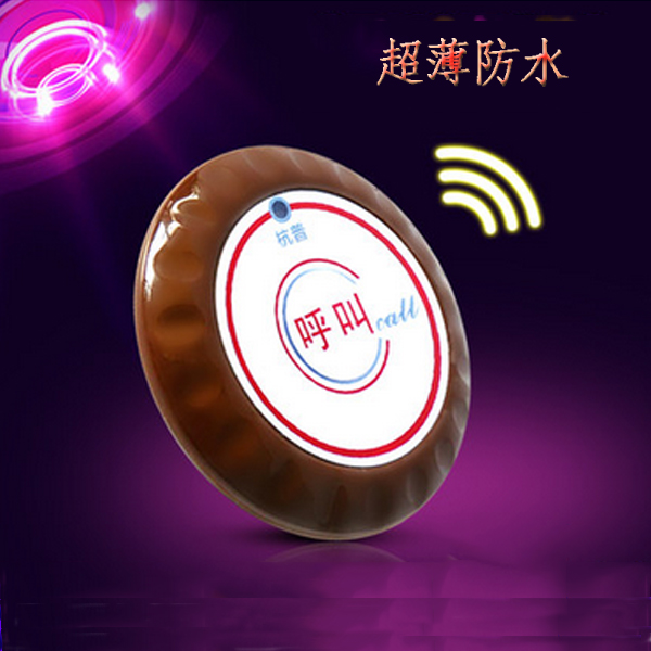 5Cgo 25484740541 超薄呼叫器茶樓餐廳服務器醫院呼叫器咖啡棋牌網吧呼叫器服務鈴呼叫鈴 10個 WXP56100