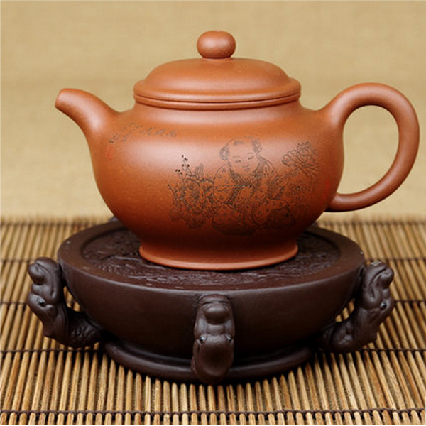 5Cgo 41628324763 紫砂茶托養壺座精品壺托五龍壺托高檔紫砂壺座功夫茶具杯墊防燙墊隔熱墊  LAY89000