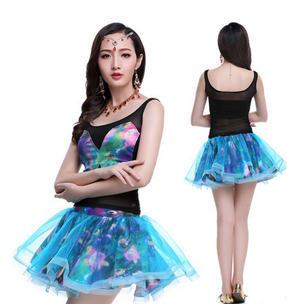 5Cgo 520956827515 肚皮舞套裝裙裝 無袖漸變肚皮舞服裝表演套裝練功服 肚皮舞衣  GSX86100