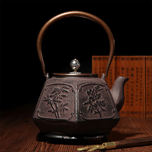 5Cgo  18162025079 日本原裝進口功夫茶具無塗層茶壺南部生鐵器鑄鐵老鐵壺燒水大茶壺  LAY82200