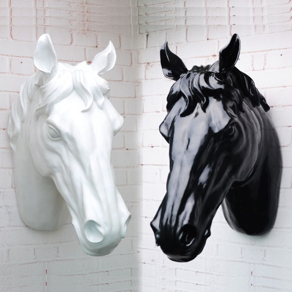 5Cgo 41439601905 歐式動物頭馬頭馬到成功創意壁掛客廳玄關大廳走道酒吧夜店飯店設計師 AGL87200
