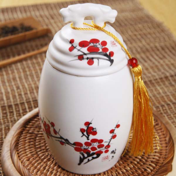 5Cgo 40332295005 亞光龍頭茶葉罐梅蘭竹菊四君子精品茶具配件茶葉罐儲茶罐乾果罐  LAY84000