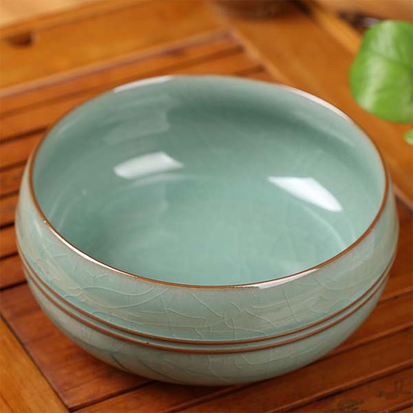 5Cgo  45833028098 大號龍泉青瓷茶洗陶瓷大杯洗哥窯筆洗功夫茶具茶道配件水洗精品 LAY87100
