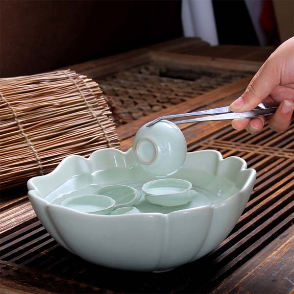 5Cgo 38193383553 汝窯茶洗洗茶碗大號碼水洗功夫茶道配件開片洗茶杯碗水茶盆 LAY68000