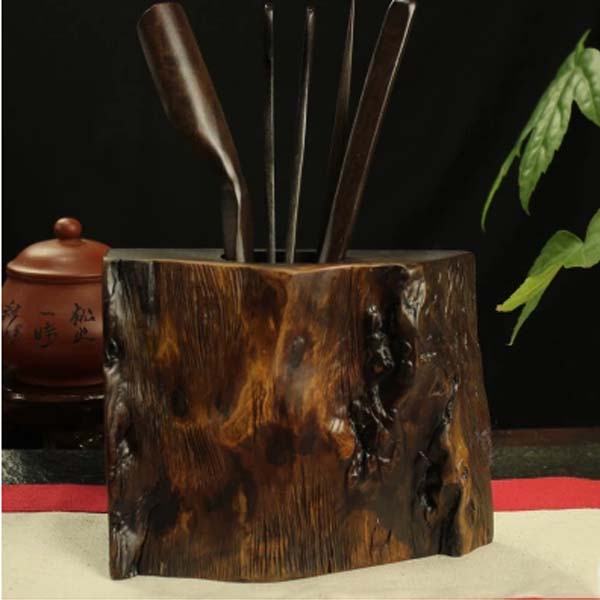 5Cgo 521622704115 茶道六君子實木功夫茶具黑檀六君子組合茶具茶盤茶勺茶針茶匙配件HZS25000