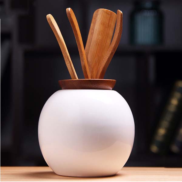 5Cgo 45387852858 汝窯哥窯陶瓷茶道六君子竹木黑檀六君子茶勺茶夾茶筒茶具配件 HZS25000
