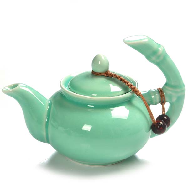 5Cgo 526544261185 陶瓷功夫茶具用品青瓷定窯泡茶壺手提壺簡約日式茶道零配件HZS93000