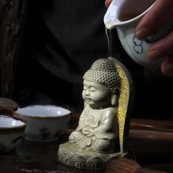 5Cgo 15335977989 茗道擺件茶寵茶玩精品小擺件茶具配件紫砂佛像萌寵功夫茶具用品HZS87000