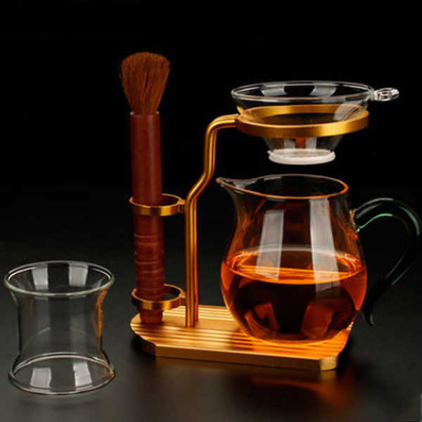 5Cgo 523191482224 玻璃公杯金屬茶架加厚公道杯帶茶漏隔茶器茶海功夫茶具配件HZS54000