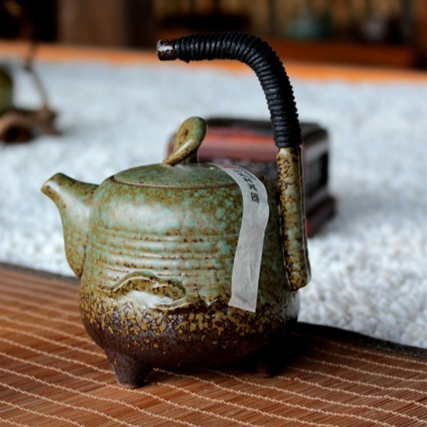 5Cgo 43933228444 提梁壶全手工窑变茶壶汝瓷哥窑壶陶瓷功夫茶具紫砂壺茶壶HZS27000