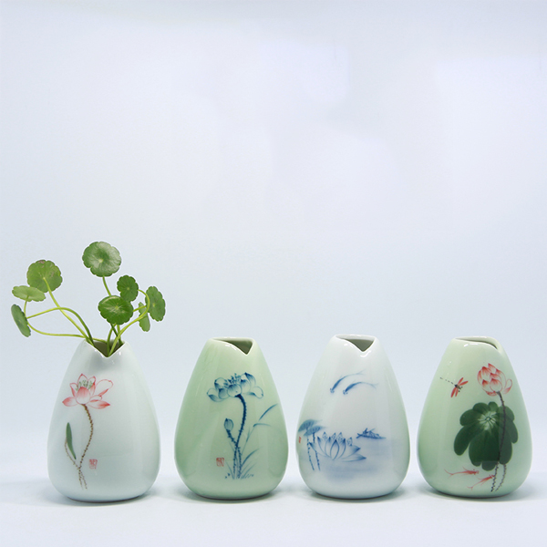 5Cgo 528829137445 簡約現代花器工藝擺件陶瓷花瓶花道插花裝飾品水培花瓶酒店茶道花瓶 HZS91000