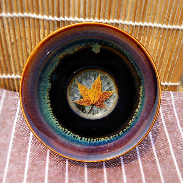 5Cgo 529317120534 功夫茶具主人杯窯變單杯建盞茶杯個性陶瓷品茗杯一組4個 HZS21100