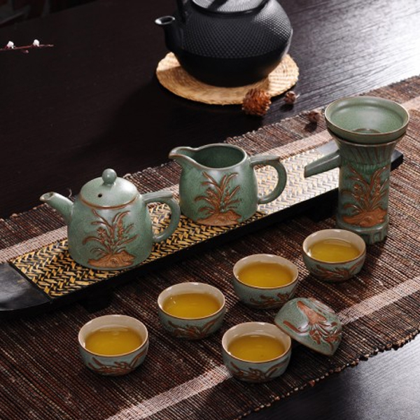 5Cgo 534625729248 高檔整套茶具禮盒手工粗陶複古陶瓷茶壺公道杯茶漏組品茗杯功夫茶具用品 HZS89100