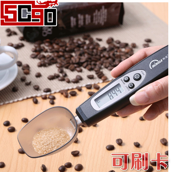 5Cgo 524428171808 電子量勺秤 0.1g-300g 廚房勺子秤廚房稱奶粉秤/調料秤/計量秤 P53000