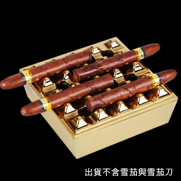 5Cgo 524438184874 古巴高希霸釱金屬煙槽蜂巢棋盤雪茄煙灰缸香煙熄滅家庭商務會議不含雪茄刀保濕液 AGL00200