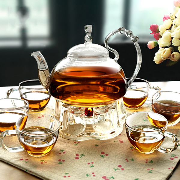 5Cgo 40963608017 歐式茶具套裝加厚耐熱玻璃壺品茗杯花茶壺養生直火防爆燒水壺 HZS52200