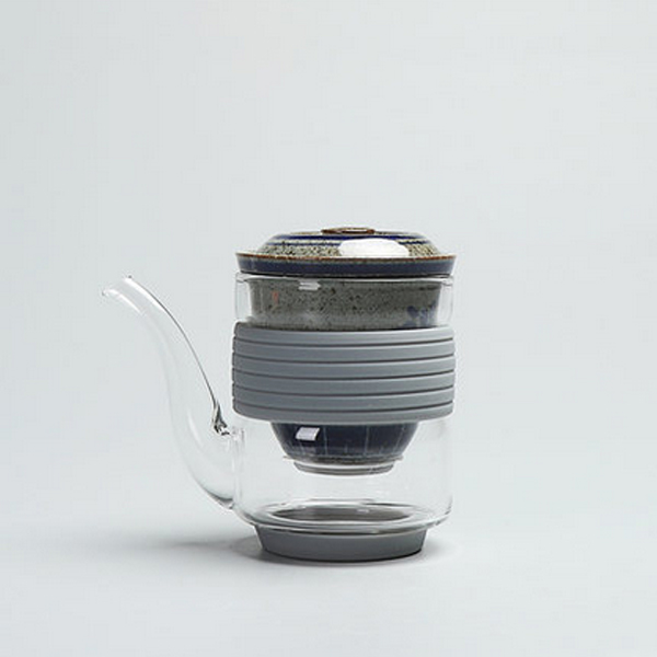 5Cgo 543016557615 耐熱高溫玻璃加厚公道杯帶陶瓷茶漏功夫茶具茶海圓形公杯過濾茶器 HZS84000