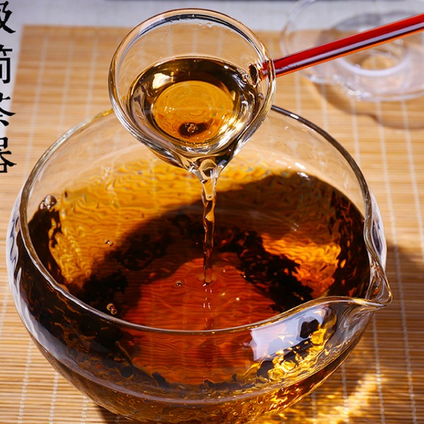 5Cgo 539635556794 耐熱玻璃手工水洗茶洗水波錘目紋乾泡碗日式小水盂公道杯茶海茶壺分茶器  AGL90100 