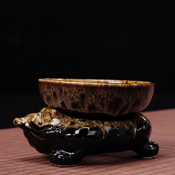 5Cgo 35032514432 花釉茶具功夫茶漏茶濾茶葉濾茶器金蟾過濾網茶葉杯過濾茶道配件 HJT92000