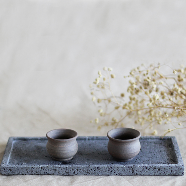 5Cgo 540787581622 火山石茶盤乾泡盤茶托茶台托盤乾泡台茶具茶海吸水簡約石臺 大號50*15 HJT08000