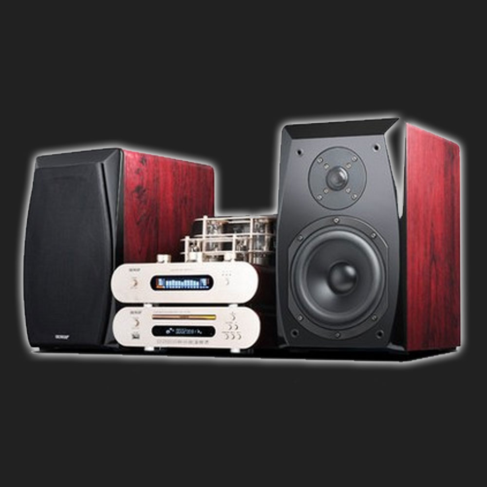5Cgo 40163791598 四管 DV-315 發燒組合音響套裝 hi-fi 音箱 cd dvd 藍牙收音 PY08620