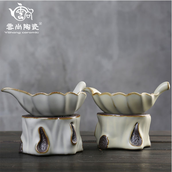 5Cgo 45626521712 汝窯創意開片茶漏茶濾牛轉乾坤汝窯茶壺茶杯茶盤功夫茶陶瓷茶托茶具配件泡茶過濾網 HJT93000