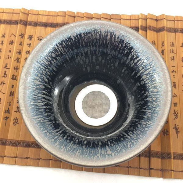 5Cgo 546682084763 建陽建盞窯盞礦物釉鐵胎油滴茶壺茶杯茶海茶盤茶具茶漏加支架功夫過濾網 HJT96000