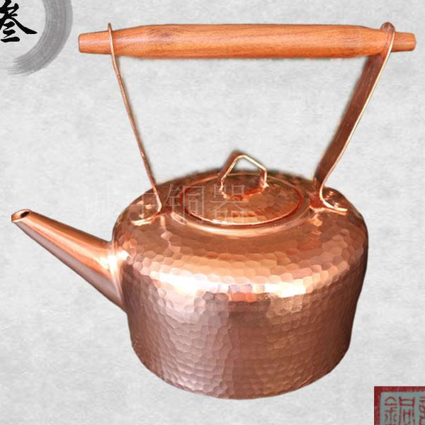 5Cgo 530521379100 純手工加厚紫銅茶壺茶杯茶盤功夫茶泡茶茶具純銅燒水壺茶藝紫銅壺精品銅壺 HJT89300