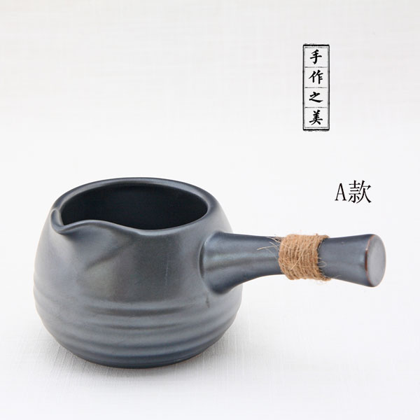5Cgo 522016587513 手工日式複古茶海茶盤泡茶功夫茶茶具配件側把茶海公道杯分茶器功夫茶具陶茶具配件 HJT84000
