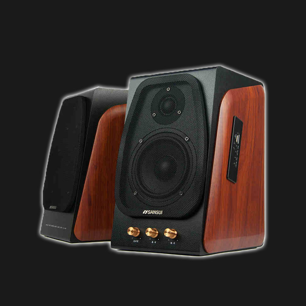 5Cgo 535980462476 S650 藍牙音箱音響2.0電腦手機臺式有源家用木準 hi-fi 音響 PY89600