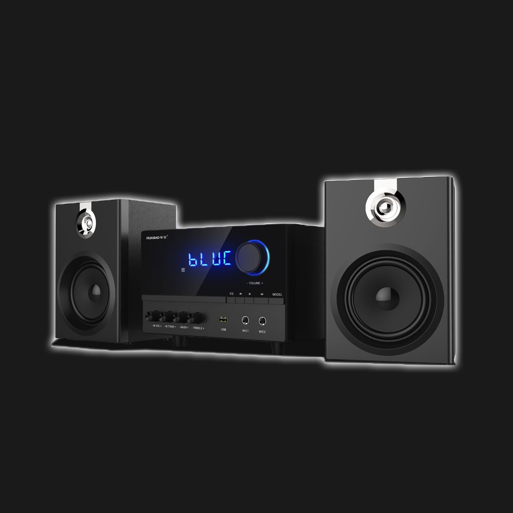 5Cgo 546012549848 華寶 V99 多媒體電腦音響臺式低音炮2.1藍牙音箱 K歌家用 PY95200
