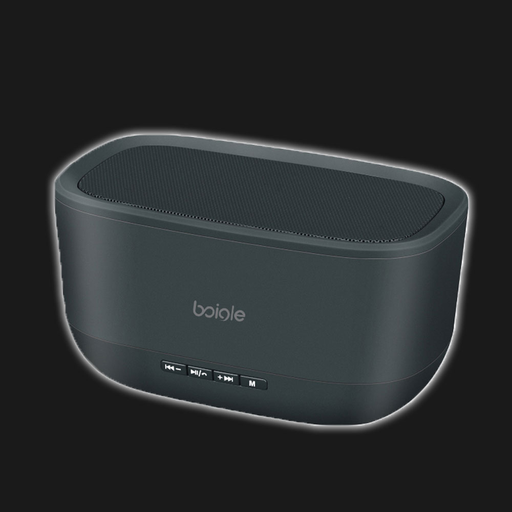 5Cgo 537964216041 boigle B18 音樂寶盒雙喇叭立體聲創意藍牙音箱重低音炮桌面音響 PY86100