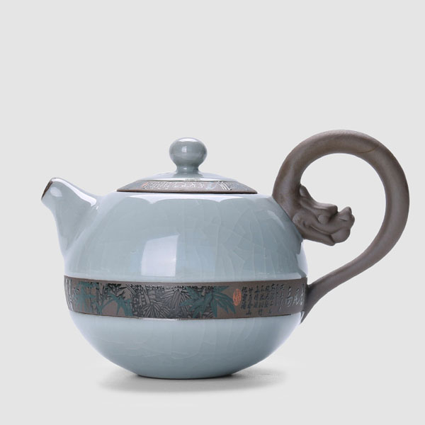 5Cgo 539513269238 陶瓷哥窯茶壺茶壺茶杯泡茶茶具茶海可養開片汝窯功夫茶具高風亮節單壺泡茶壺家用 HJT28000