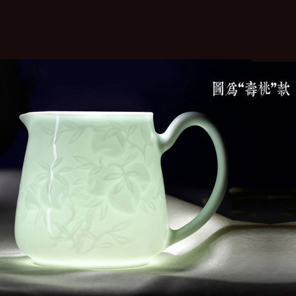 5Cgo 539725811484 龍泉影青瓷公道杯茶壺茶杯泡茶景德鎮陶瓷茶具套裝整套瓷器手工功夫茶杯泡茶器  HJT05100
